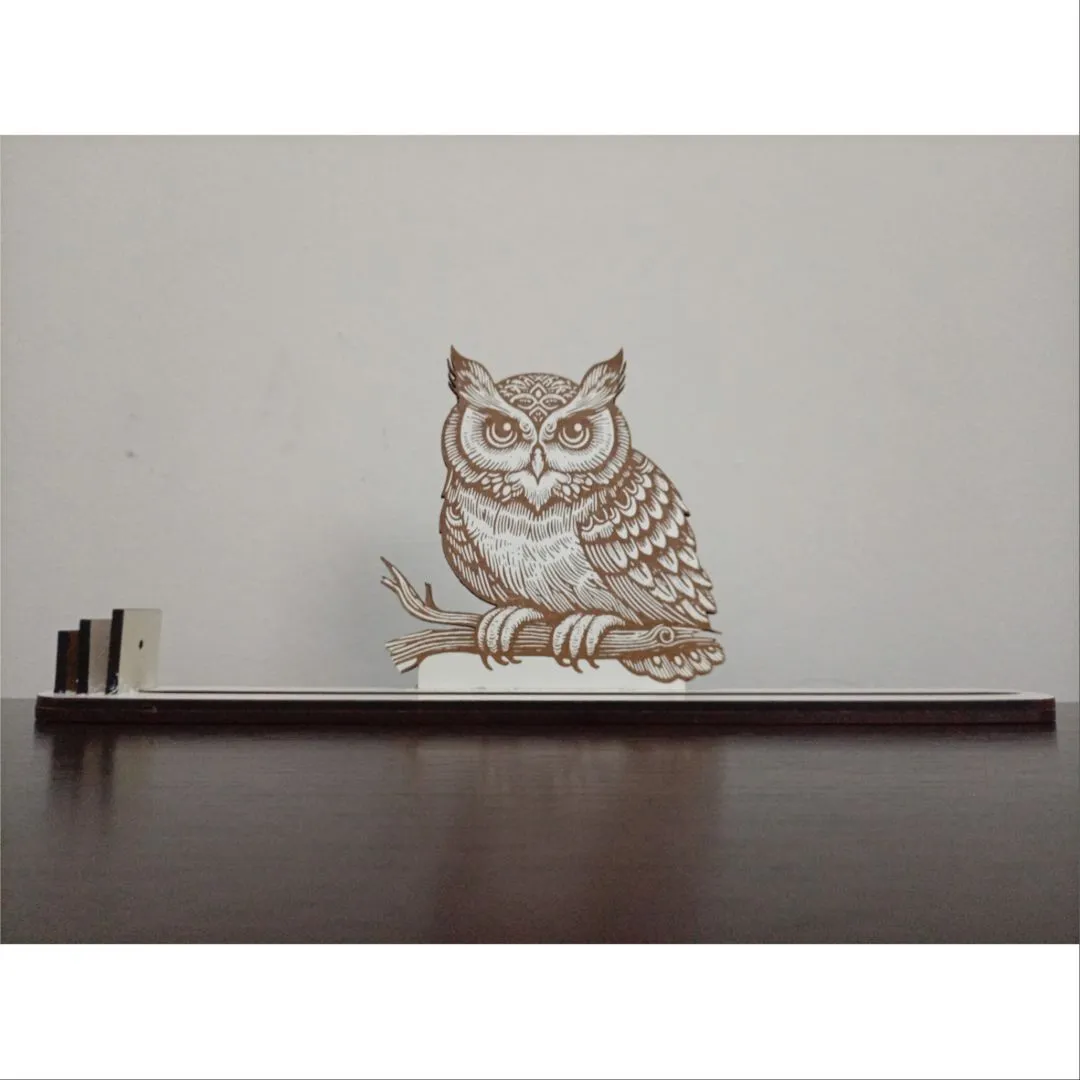 Incensário Coruja - feito à mão por LeJu Art Decor