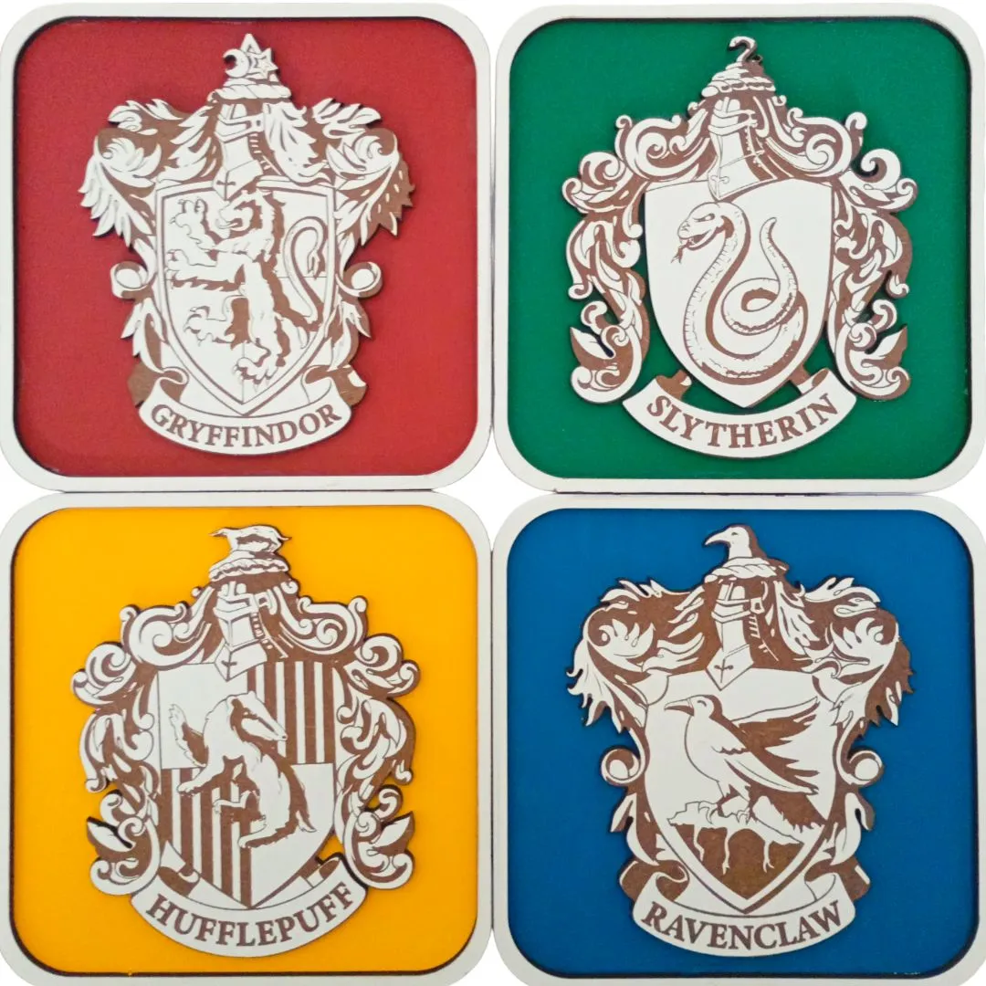 Quadros Decorativos Harry Potter – As 4 Casas de Hogwarts