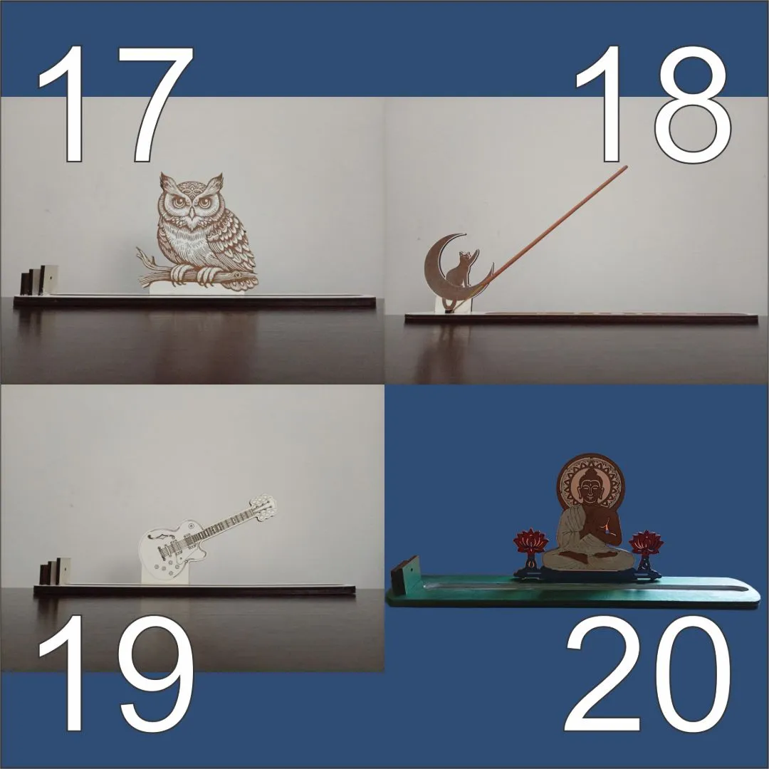 Incensários Decorativos em MDF Branco – Design Autoral - foto 8